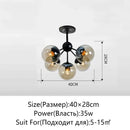 DecorBites™ Glass Ball Chandelier Modern Minimalist Decor Lighting