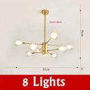 DecorBites™ Glass Ball Chandelier Modern Spotlight Pendant Lamp Lighting