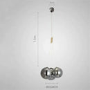 DecorBites™ Glass Ball Chandelier - Nordic Modern Designer LED Pendant Lights for Home Decor