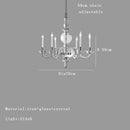 Decorbites glass branch silver led chandelier for living room