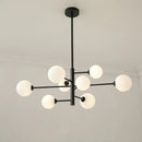 Decorbites glass brass chandelier living room geometric pendant light