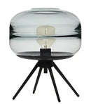 Smoked glass metal nordic sofa desk lamp bedroom