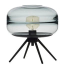 Smoked glass metal nordic sofa desk lamp bedroom