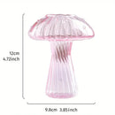DecorBites™ Glass Mushroom Hydroponic Planter for Home & Garden