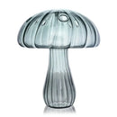 DecorBites™ Glass Mushroom-Shaped Vase for Home Decor
