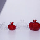 DecorBites™ Glass Pomegranate Flower Vase Home Decor