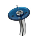 DecorBites™ Glass Rocker Handle Basin Faucet, Waterfall Mixer Taps, Chrome Finish