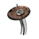 DecorBites™ Glass Rocker Handle Basin Faucet, Waterfall Mixer Taps, Chrome Finish