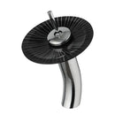 DecorBites™ Glass Rocker Handle Basin Faucet, Waterfall Mixer Taps, Chrome Finish