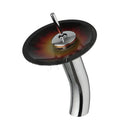 DecorBites™ Glass Rocker Handle Basin Faucet, Waterfall Mixer Taps, Chrome Finish