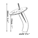 DecorBites™ Glass Rocker Handle Basin Faucet, Waterfall Mixer Taps, Chrome Finish