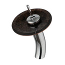 DecorBites™ Glass Rocker Handle Basin Faucet, Waterfall Mixer Taps, Chrome Finish