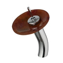 DecorBites™ Glass Rocker Handle Basin Faucet, Waterfall Mixer Taps, Chrome Finish