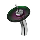DecorBites™ Glass Rocker Handle Basin Faucet, Waterfall Mixer Taps, Chrome Finish