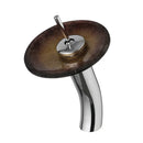 DecorBites™ Glass Rocker Handle Basin Faucet, Waterfall Mixer Taps, Chrome Finish