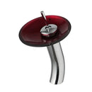 DecorBites™ Glass Rocker Handle Basin Faucet, Waterfall Mixer Taps, Chrome Finish
