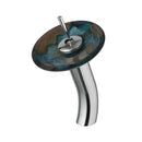 DecorBites™ Glass Rocker Handle Basin Faucet, Waterfall Mixer Taps, Chrome Finish