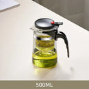 DecorBites™ Glass Tea Pot with Infuser & Chinese Tea Set Deep Utensil