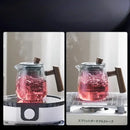 Heat resistant glass tea pot with wooden handle kitchen set