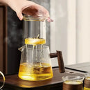 DecorBites™ Glass Teapot for Home & Restaurant Brewing - Transparent High Borosilicate Material