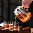 DecorBites™ Glass Teapot: High Quality Heat Resistant Kung Fu Tea Set for Puer Tea & Coffee