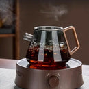 DecorBites™ Glass Teapot Set Clear Teacup Kung Fu Tea Maker Milk Rose Set
