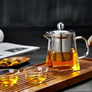 DecorBites™ Glass Teapot with Stainless Steel Infuser