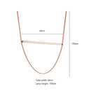Modern leather wrapped copper tube pendant light living room