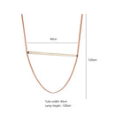 Modern leather wrapped copper tube pendant light living room