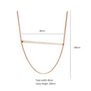 Modern leather wrapped copper tube pendant light living room