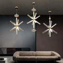 DecorBites™ Glass Tubes Chandelier LED Pendant Lamp for Modern Luxury Lighting