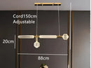 DecorBites™ Glass Tubes Chandelier LED Pendant Lamp for Modern Luxury Lighting