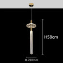 Modern starburst glass tubes led chandelier for living room