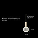 Modern starburst glass tubes led chandelier for living room