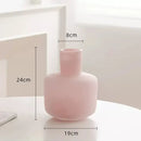 Modern pink matte glass vase desk decoration – bedroom aesthetic decor