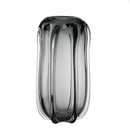 Modern ridged black glass vase set living room hydroponics decor