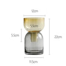 DecorBites™ Glass Vase Hydroponics Flower Pots for Desk Decoration and Floral Arrangement