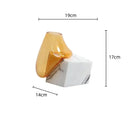 DecorBites™ Glass Vase with Marble Base for Elegant Floral Arrangements & Home Décor