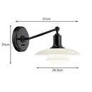 DecorBites™ Glass Wall Lamp Danish Design Chrome Light E27 for Home Decor & Living Room