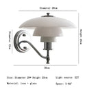 DecorBites™ Glass Wall Lamp Danish Design Chrome Light E27 for Home Decor & Living Room
