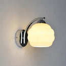 Modern cloud glass wall lamp bedroom brass light