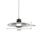 Modern layered glass wall lamp living room warm led light