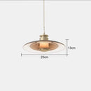 Modern layered glass wall lamp living room warm led light