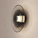 Modern layered glass wall lamp living room warm led light