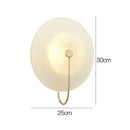 Minimalist black ribbed glass wall lamp for bedroom lighting