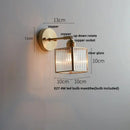 DecorBites™ Glass Wall Light Sconce Modern Nordic Bedside Lamp Aisle Hallway Balcony Lighting