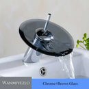 DecorBites™ Glass Waterfall Basin Sink Faucet