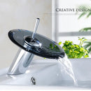 DecorBites™ Glass Waterfall Basin Sink Faucet
