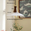 DecorBites™ Glass & Wood LED Pendant Lights for Home Decor & Restaurant Lighting