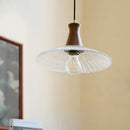 DecorBites™ Glass & Wood LED Pendant Lights for Home Decor & Restaurant Lighting